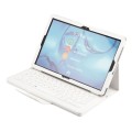 Skórzane Etui Pokrowiec Klawiatura Mediapad M5 10 biała