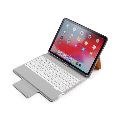 Etui Podświetlana Klawiatura Slim do iPad Pro 11 brązowa