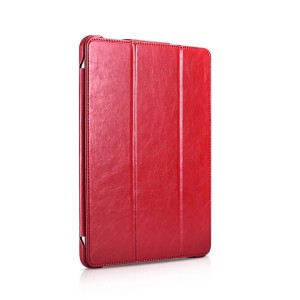 Skórzane Etui ICARER Slim Series iPad Pro 11 czerwone