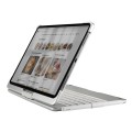 Etui Obrotowe Podświetlana Klawiatura Bezprzewodowa DUX DUCIC do iPad Pro 11 srebrna