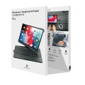 Etui Obrotowe Podświetlana Klawiatura Bezprzewodowa DUX DUCIC do iPad Pro 11 srebrna