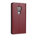 Skórzane Etui Pokrowiec do Huawei Mate 20 X bordowe
