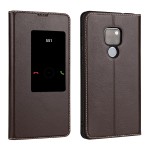 Skórzane Etui Pokrowiec do Huawei Mate 20 X brązowe