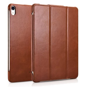 Skórzane Etui Smart Cover iCARER  iPad Pro 12.9 2018 brązowy