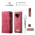 Czerwony portfel etui do telefonu Samsung Galaxy Note 9 z przegrodami na karty