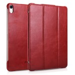 Skórzane Etui Smart Cover iCARER  iPad Pro 12.9 2018 czerwony