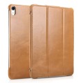 Skórzane Etui Smart Cover iCARER iPad Pro 12.9 2018 brązowy jasny