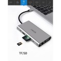 Adapter HUB WIWU 10w1 USB-C HDMI 4K SD USB MACBOOK szara/grey