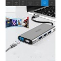 Adapter HUB WIWU 10w1 USB-C HDMI 4K SD USB MACBOOK szara/grey