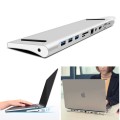 Adapterprzejściówka HUB WIWU APOLLO 11w1 USB3.0/HDMI/VGA/DP/RJ45/SD srebrna