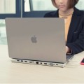 Adapterprzejściówka HUB WIWU APOLLO 11w1 USB3.0/HDMI/VGA/DP/RJ45/SD srebrna