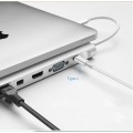 Adapter HUB WIWU APOLLO 11w1 USB3.0/HDMI/VGA/DP/RJ45/SD szary