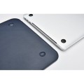 Skórzane Etui Wsuwka WIWU Macbook Pro 15.4 granatowe