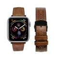 Skórzany Pasek QIALINO do Apple Watch 42mm / 44mm brązowy