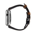Skórzany Pasek QIALINO do Apple Watch 42mm / 44mm brązowy
