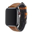 Skórzany Pasek QIALINO do Apple Watch 42mm / 44mm brązowy