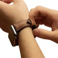 Skórzany Pasek QIALINO do Apple Watch 42mm / 44mm brązowy
