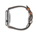 Skórzany Pasek QIALINO do Apple Watch 42mm / 44mm brązowy jasny