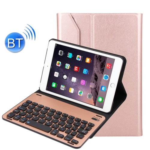 Etui Bezprzewodowa Klawiatura do iPad Mini 4 / iPad Mini 5 2019 złoty róż