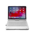 Obrotowa Podświetlana Klawiatura do iPad Pro 11 2018 srebrna