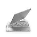 Obrotowa Podświetlana Klawiatura do iPad Pro 11 2018 srebrna