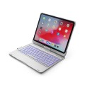 Obrotowa Podświetlana Klawiatura do iPad Pro 11 2018 srebrna