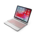 Obrotowa Podświetlana Klawiatura do iPad Pro 11 2018 srebrna