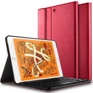 Etui Bezprzewodowa Klawiatura do iPad Mini 2019 czerwona