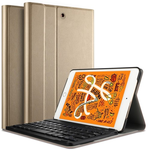 Etui Bezprzewodowa Klawiatura do iPad Mini 2019 złota