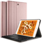 Etui Bezprzewodowa Klawiatura do iPad Mini 2019 złoty róż