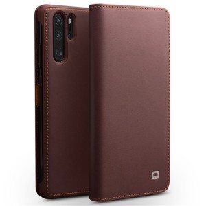 Skórzane Etui Pokrowiec Qialino do Huawei P30 Pro