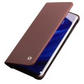 Skórzane Etui Pokrowiec Qialino do Huawei P30 Pro brazowe