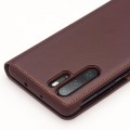 Skórzane Etui Pokrowiec Qialino do Huawei P30 Pro brazowe