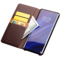 Skórzane Etui Pokrowiec Qialino do Huawei P30 Pro brazowe