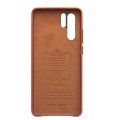 Skórzane Etui Plecki QIALINO do Huawei P30 Pro brązowe