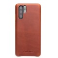 Skórzane Etui Plecki QIALINO do Huawei P30 Pro brązowe