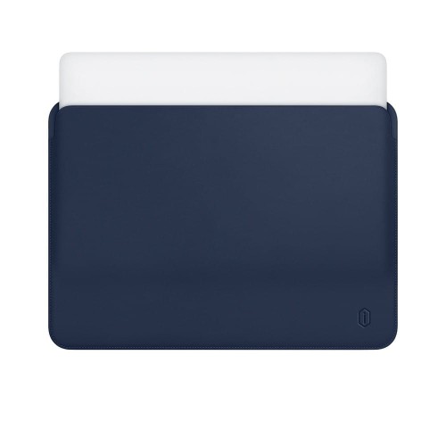 Skórzane Etui Wsuwka WIWU Macbook 12 Retina granatowe