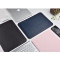 Skórzane Etui Wsuwka WIWU Macbook 12 Retina granatowe