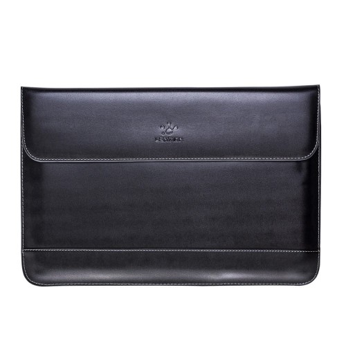 Skórzana Torba Aktówka LENTION MacBook Pro 15.4 czarna