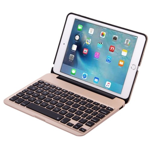 Etui Podświetlana Klawiatura do iPad Mini 4 złota