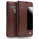 Etui Pokrowiec QIALINO Mate 10 Pro brązowe