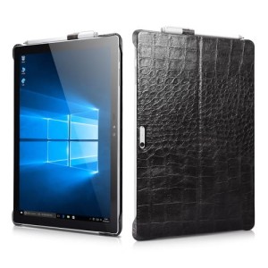 ICARER Skórzane Etui Microsoft Surface Pro 2017 czarne