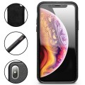 QIALINO Skórzane Etui Plecki do iPhone XS Max czarne