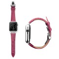 Skórzany Pasek QIALINO do Apple Watch 38mm/40mm różowy