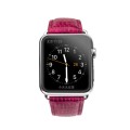Skórzany Pasek QIALINO do Apple Watch 38mm/40mm różowy
