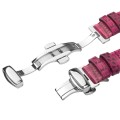 Skórzany Pasek QIALINO do Apple Watch 38mm/40mm różowy