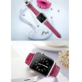 Skórzany Pasek QIALINO do Apple Watch 38mm/40mm różowy