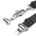 Skórzany Pasek QIALINO do Apple Watch 42mm/44mm czarny