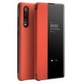 Smart Cover Pokrowiec Qialino do Huawei P30 pomarańczowy
