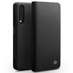 Klasyczne Skórzane Etui QIALINO Huawei P30 czarne